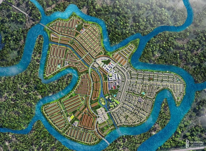 Phối cảnh mặt bằng phân khu Đảo Phương Hoàng Phối cảnh mặt bằng phân khu Đảo Phương Hoàng