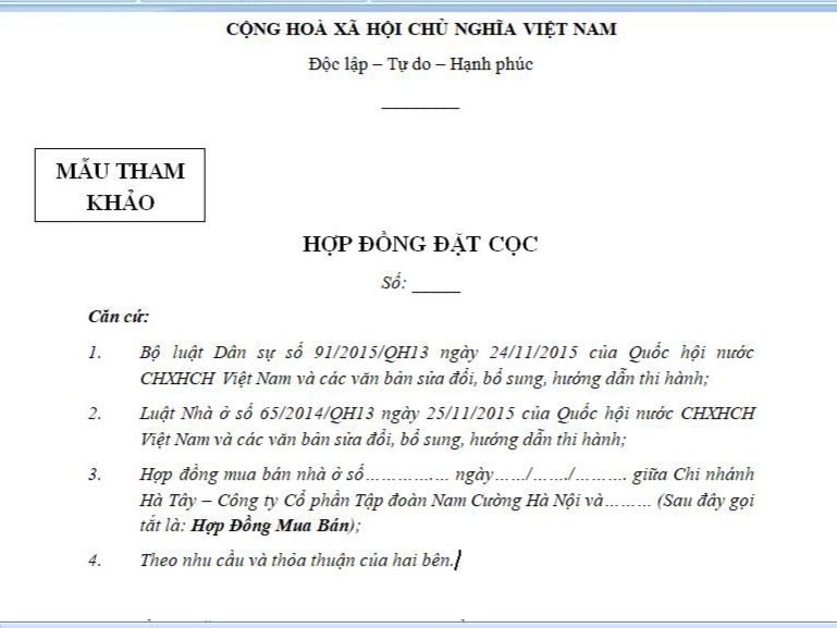 HỢP ĐỒNG ĐẶT CỌC NHÀ ĐẤT: NHỮNG "BẪY" PHÁP LÝ CẦN TRÁNH (CẬP NHẬT MỚI)