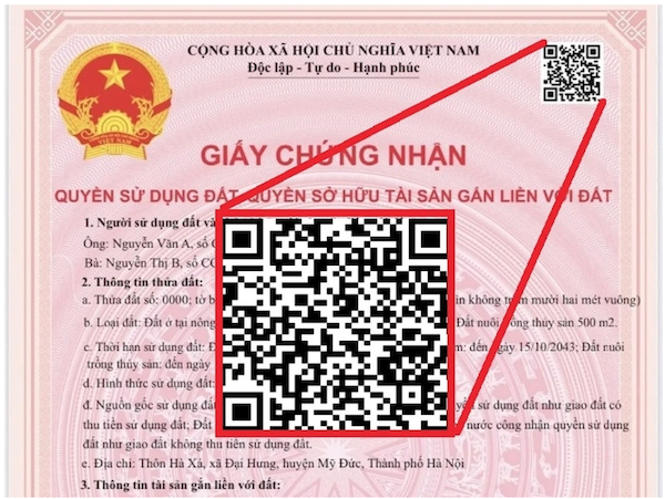 Mã QR trên Sổ Hồng Mới 2026