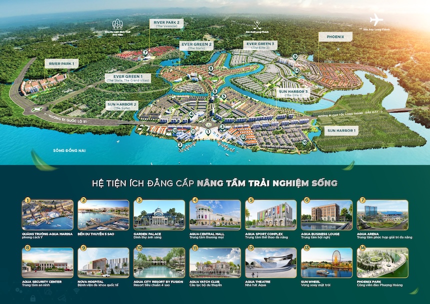 Tiện ích Aqua City Tiện ích Aqua City